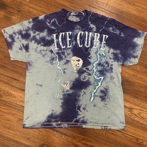 Ice Cube Lightning Graphic Tie Dye Tee